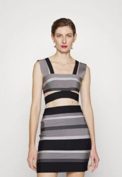 HERVE LEGER LAW ROACH BANDAGE CUTOUT CROP - Top - Ash -Sommerkleidung Für Damen 002c78b36cac4175a1c1a8d3e893f2a3