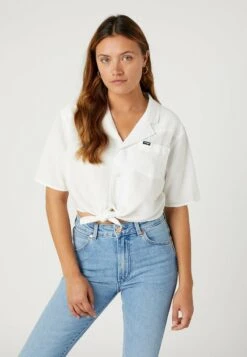 Wrangler RESORT - Hemdbluse - Worn White -Sommerkleidung Für Damen 005ccda380a64cb1b7824f5a6d608b0b 1