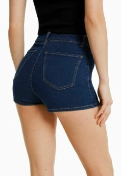 BERSHKA HIGH WAIST STRETCH - Jeans Shorts - Dark Blue 11 BERSHKA HIGH WAIST STRETCH - Jeans Shorts - Dark Blue -Sommerkleidung Für Damen 00b10f0f952e40fd8702f073560e0e4b