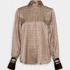 By Malina JADE BLOUSE - Langarmshirt - Hazel Brown Iconic -Sommerkleidung Für Damen 018c8f690fc446c4849247fcec2c8f19