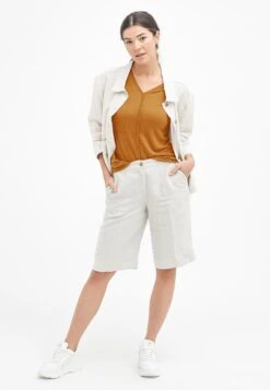 OCEANE - T-Shirt Basic - Amber 9 OCEANE - T-Shirt Basic - Amber -Sommerkleidung Für Damen 01e6fa83f06244e7b21c5d83f4376419