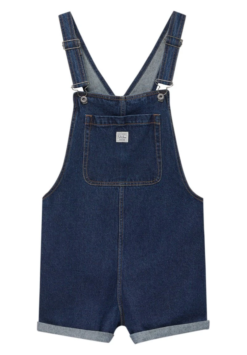 PULL & BEAR SHORT - Latzhose - Dark Blue Denim 8 PULL & BEAR SHORT - Latzhose - Dark Blue Denim – Bild 6