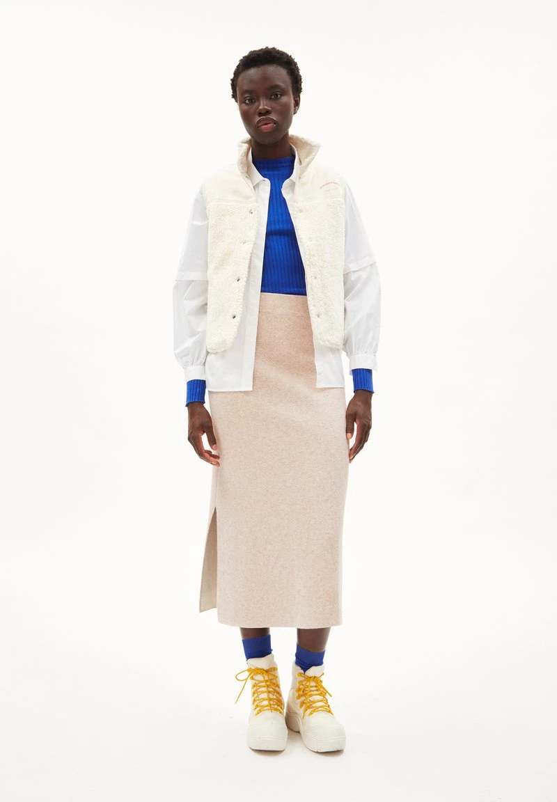 Armedangels SVADAA - A-Linien-Rock - Light Caramel Melange 4 Armedangels SVADAA - A-Linien-Rock - Light Caramel Melange – Bild 2