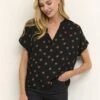 Kaffe KAANO - Bluse - Black With Dot 1 Kaffe KAANO - Bluse - Black With Dot -Sommerkleidung Für Damen 091909b324af48f7b581eb00cfed9f04