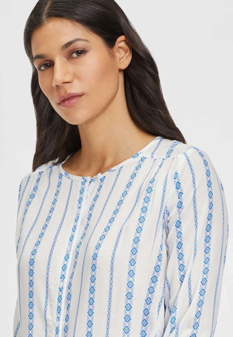 Buffalo Hemdbluse - Creme-blau-bedruckt 6 Buffalo Hemdbluse - Creme-blau-bedruckt – Bild 4