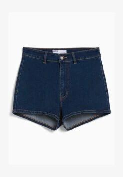 BERSHKA HIGH WAIST STRETCH - Jeans Shorts - Dark Blue 12 BERSHKA HIGH WAIST STRETCH - Jeans Shorts - Dark Blue -Sommerkleidung Für Damen 0b8fa544c01b40acacd68a606a472806