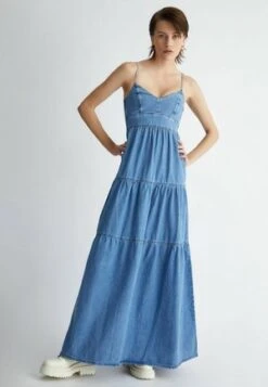 NEXT TENCEL PLAIT NECK TIERED - Jeanskleid - Blue 11 NEXT TENCEL PLAIT NECK TIERED - Jeanskleid - Blue -Sommerkleidung Für Damen 0c3395dd41204a899dac91e5e75c6c0f
