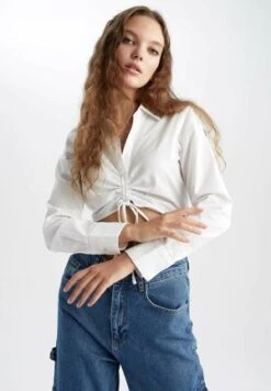 DeFacto FITTED - Hemdbluse - Green 13 DeFacto FITTED - Hemdbluse - Green -Sommerkleidung Für Damen 0c8a19034a2744308ea1e51296c585e8