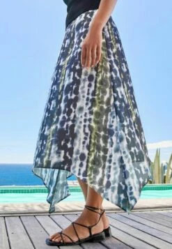 Next TIE DYE HANKY STANDARD - Maxirock - Blue -Sommerkleidung Für Damen 0ce7a0a1f4ff470fa39946eaff530739