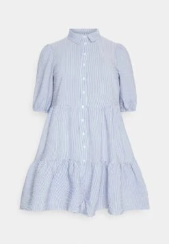 ONCCASSIE LAYERED BUTTON DRESS - Blusenkleid - Cloud Dancer/medium Blue Denim -Sommerkleidung Für Damen 0f7692c16ad5450e8bb8d183f2010ded 1