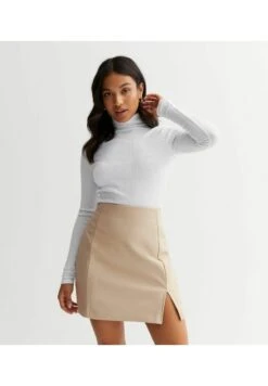 New Look PETITE STONE LEATHER LOOK - A-Linien-Rock - Stone 12 New Look PETITE STONE LEATHER LOOK - A-Linien-Rock - Stone -Sommerkleidung Für Damen 11336e2b1c474ac4a94af86f4db118a6 1