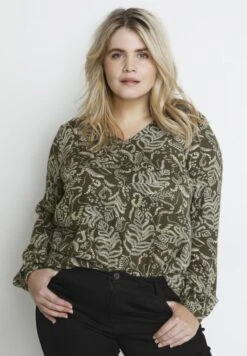 KCLISE - Bluse - Grape Leaf Leaf Print