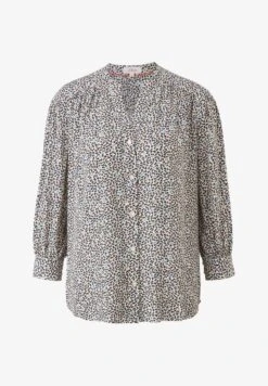 S.Oliver MIT ALLOVER-PRINT - Bluse - Navy Aop -Sommerkleidung Für Damen 131d8b01a2dd4085b72059b451444e8a