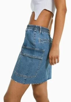 BERSHKA Minirock - Dark Blue 11 BERSHKA Minirock - Dark Blue -Sommerkleidung Für Damen 14063e9a827c4256b94c4a502e206fe5