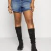 MOM - Jeans Shorts - Blue Denim 2 MOM - Jeans Shorts - Blue Denim -Sommerkleidung Für Damen 1613c2579c5645c99bc7e1bb334af9ca
