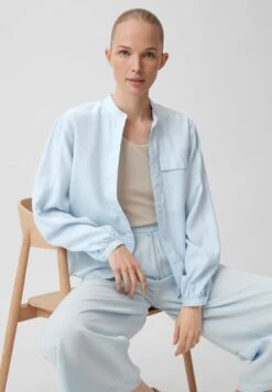 Hemdbluse - Hellblau 13 Hemdbluse - Hellblau -Sommerkleidung Für Damen 1912a935983c45a4b278c2b3beee1e6e