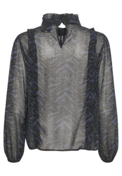 WENDY - Bluse - Black/ Dark Saphire Blue 13 WENDY - Bluse - Black/ Dark Saphire Blue -Sommerkleidung Für Damen 1dd23740734949af94ad2c62f4d77913