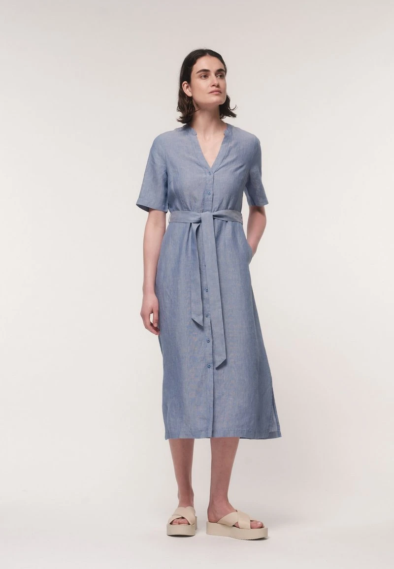 Blusenkleid - Blue Melange 3 Blusenkleid - Blue Melange