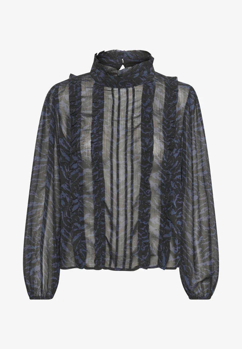 WENDY - Bluse - Black/ Dark Saphire Blue 7 WENDY - Bluse - Black/ Dark Saphire Blue – Bild 5