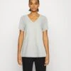 Pieces T-Shirt Basic - Light Grey Melange 1 Pieces T-Shirt Basic - Light Grey Melange -Sommerkleidung Für Damen 23da4168e96048d7b224505a1e883748