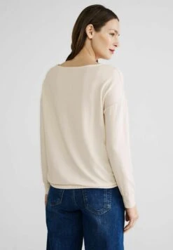 STREET ONE MIT STEINCHENWORDING - Langarmshirt - Weiß -Sommerkleidung Für Damen 2455dfe271cf490e8527051f615b3c41