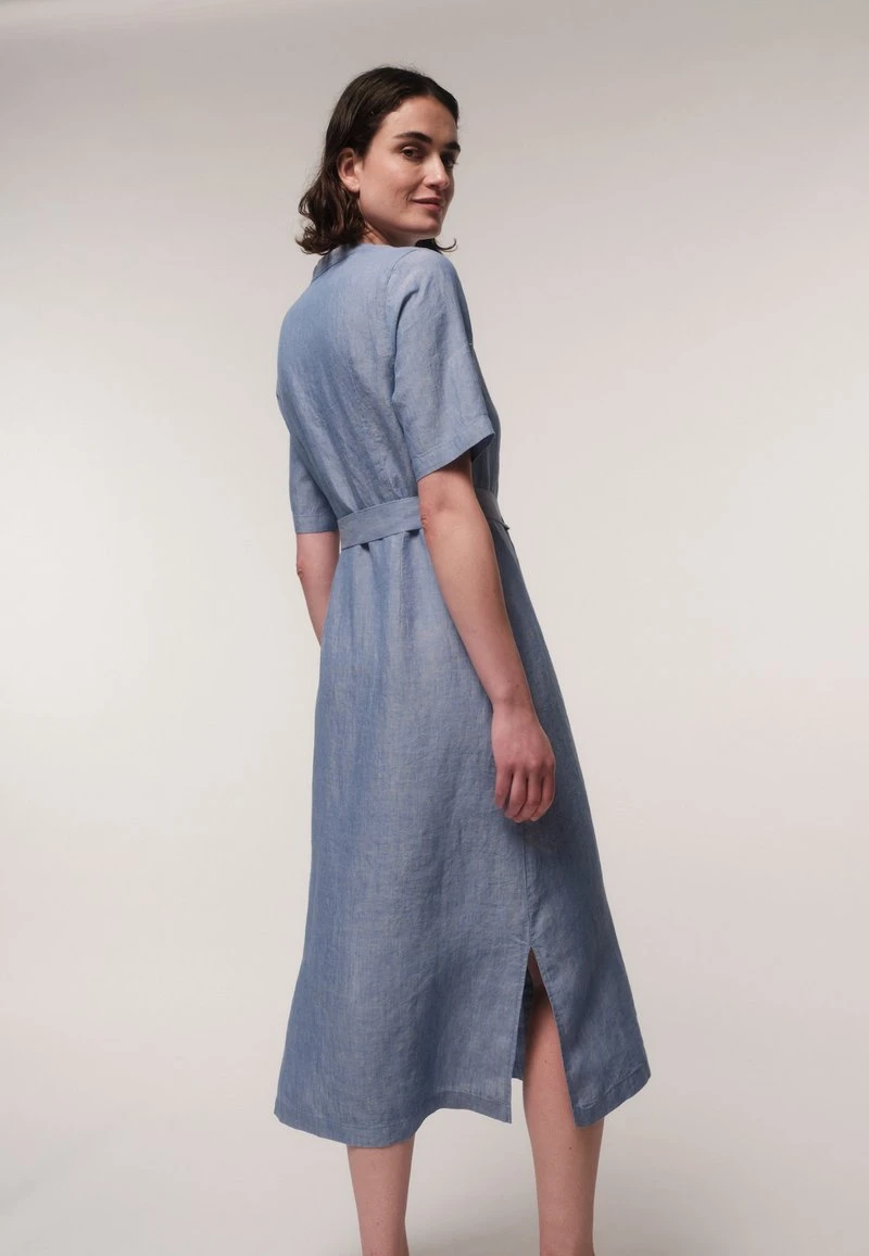 Blusenkleid - Blue Melange 4 Blusenkleid - Blue Melange – Bild 2