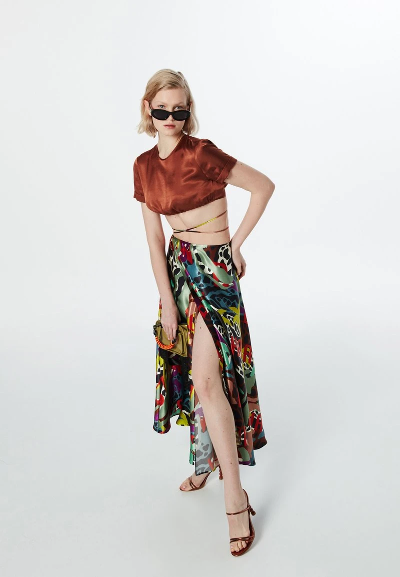 Twist CUT PATTERNED ENVELOPE - Wickelrock - Brown 6 Twist CUT PATTERNED ENVELOPE - Wickelrock - Brown – Bild 4