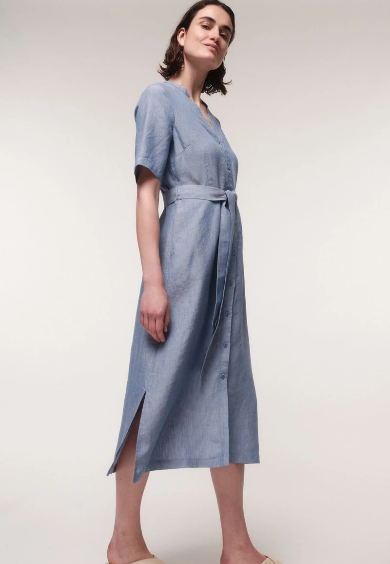 Blusenkleid - Blue Melange 5 Blusenkleid - Blue Melange – Bild 3