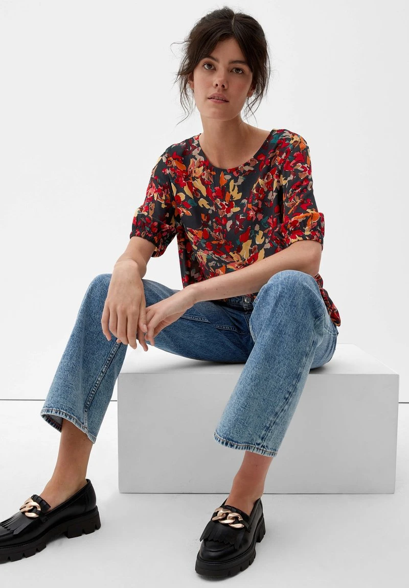 S.Oliver MIT ALLOVERMUSTER - Bluse - Navy 8 S.Oliver MIT ALLOVERMUSTER - Bluse - Navy – Bild 6