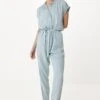 MEXX CAPSLEEVE - Jumpsuit - Denim -Sommerkleidung Für Damen 2b4fef8ecc0149cea16603239ef6321b