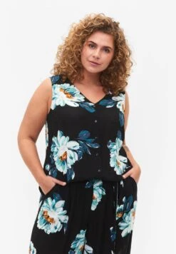 Zizzi SLEEVELESS - Jumpsuit - Black Big Flower 10 Zizzi SLEEVELESS - Jumpsuit - Black Big Flower -Sommerkleidung Für Damen 2c738421d40c4b89a848f9958b528df7
