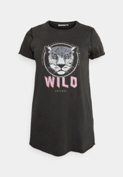 ONLY CARMAKOMA CARMIKO LEO LONG TEE - T-Shirt Print - Black -Sommerkleidung Für Damen 2cf3edbc44ee4429a0deaa0b6747c4cf 1