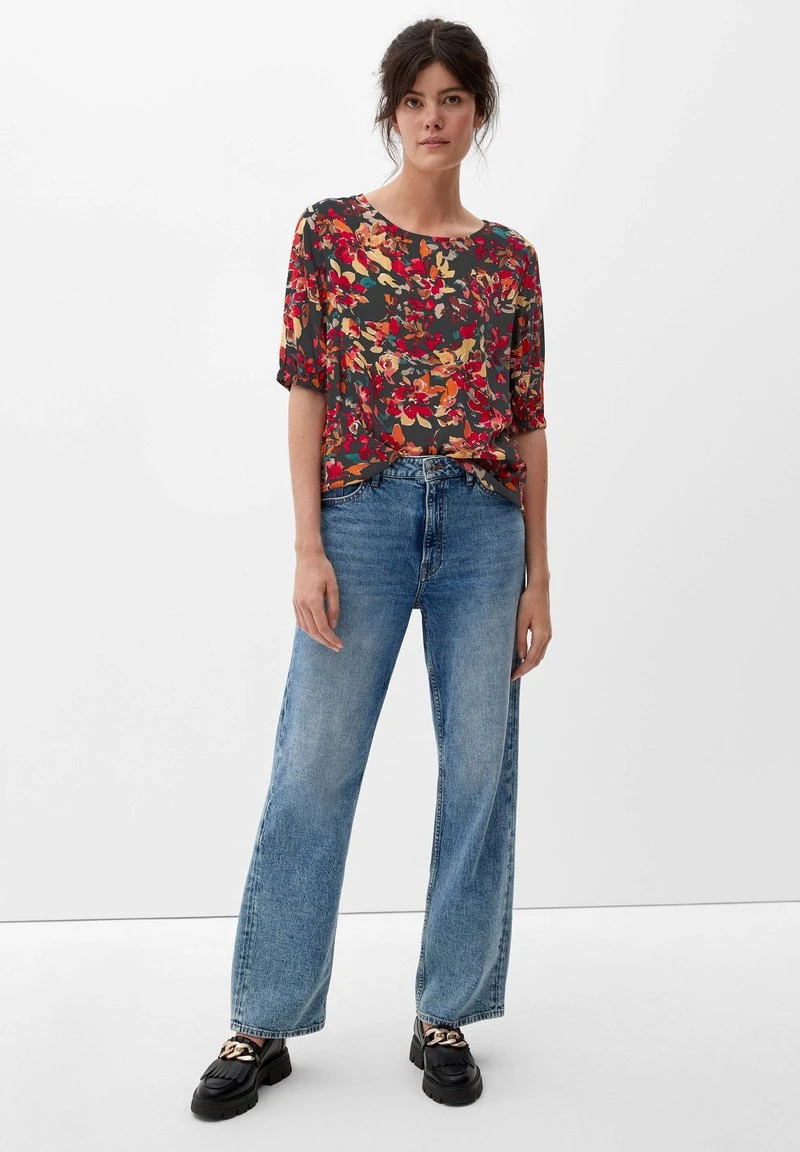 S.Oliver MIT ALLOVERMUSTER - Bluse - Navy 4 S.Oliver MIT ALLOVERMUSTER - Bluse - Navy – Bild 2