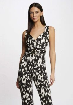 MORGAN SLIM-FIT ABSTRACT PRINT - Jumpsuit - Black 10 MORGAN SLIM-FIT ABSTRACT PRINT - Jumpsuit - Black -Sommerkleidung Für Damen 2dba6a5da11e4fbe821bcf3702f14648