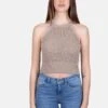 Armani Exchange IN FILO - Top - Beige 2 Armani Exchange IN FILO - Top - Beige -Sommerkleidung Für Damen 30a585d9d7f8436f9cb51a86ad798b9b