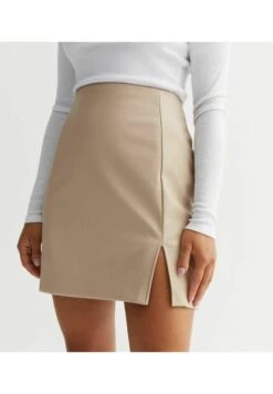 New Look PETITE STONE LEATHER LOOK - A-Linien-Rock - Stone 11 New Look PETITE STONE LEATHER LOOK - A-Linien-Rock - Stone -Sommerkleidung Für Damen 311b10abb1b44e28b33437d07ef8c26a