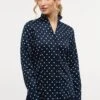 Eterna KELCHKRAGEN - Hemdbluse - Navy -Sommerkleidung Für Damen 3143e56996be42d2b2aeb1a88e98ace4