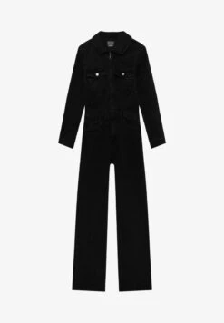 PULL & BEAR LONG SLEEVE - Jumpsuit - Mottled Black 13 PULL & BEAR LONG SLEEVE - Jumpsuit - Mottled Black -Sommerkleidung Für Damen 3173f7f44e714a3c99cb03c1e5b97241