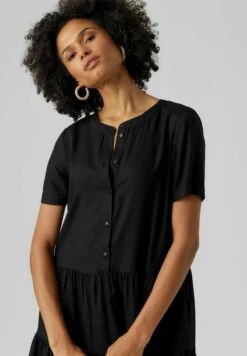Vero Moda MINI - Blusenkleid - Black -Sommerkleidung Für Damen 323f080305ce49f9bede6269f76388f4