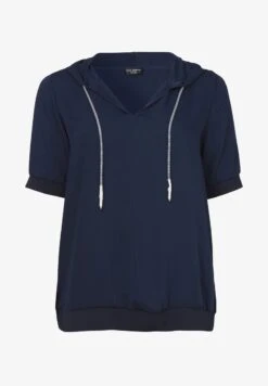 KAPUZE 1/2 ARM - Bluse - Marine -Sommerkleidung Für Damen 3253804722f5446fb8a7dc7d0a33d58e 1