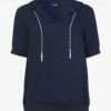 KAPUZE 1/2 ARM - Bluse - Marine 2 KAPUZE 1/2 ARM - Bluse - Marine -Sommerkleidung Für Damen 3253804722f5446fb8a7dc7d0a33d58e