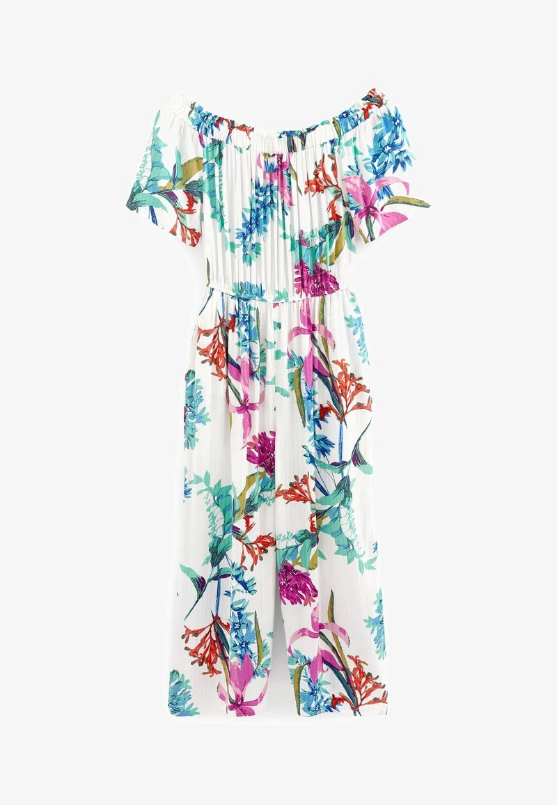 Next OFF SHOULDER STANDARD - Jumpsuit - Ecru White Floral 3 Next OFF SHOULDER STANDARD - Jumpsuit - Ecru White Floral – Bild 2