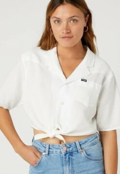 Wrangler RESORT - Hemdbluse - Worn White -Sommerkleidung Für Damen 3694bccda9144aad921425b73776ca63