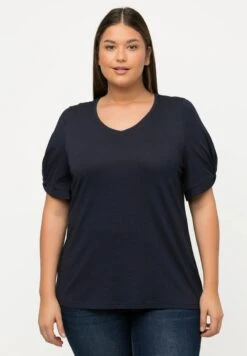 Ulla Popken T-Shirt Basic - Navy Blue