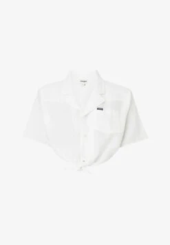 Wrangler RESORT - Hemdbluse - Worn White -Sommerkleidung Für Damen 3bc0c9047e4544f78dd56c0911554175