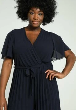 AVEC COL EN - Jumpsuit - Navy -Sommerkleidung Für Damen 3ca9980ce15f4c899b7b6d974d94321f