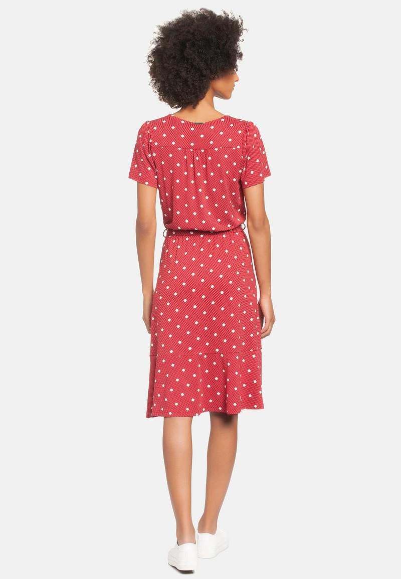 MARIA - Freizeitkleid - Rot Allover 4 MARIA - Freizeitkleid - Rot Allover – Bild 2
