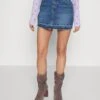 Noisy May Petite NMCARY MINI SKIRT - Jeansrock - Blue Denim 2 Noisy May Petite NMCARY MINI SKIRT - Jeansrock - Blue Denim -Sommerkleidung Für Damen 42d3bdf327da484c8e1e6d565442ea80
