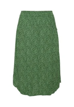 ISMA AMI - A-Linien-Rock - Poison Green Black Flower -Sommerkleidung Für Damen 43081bf8c085474c96ee2e7ceb41923e