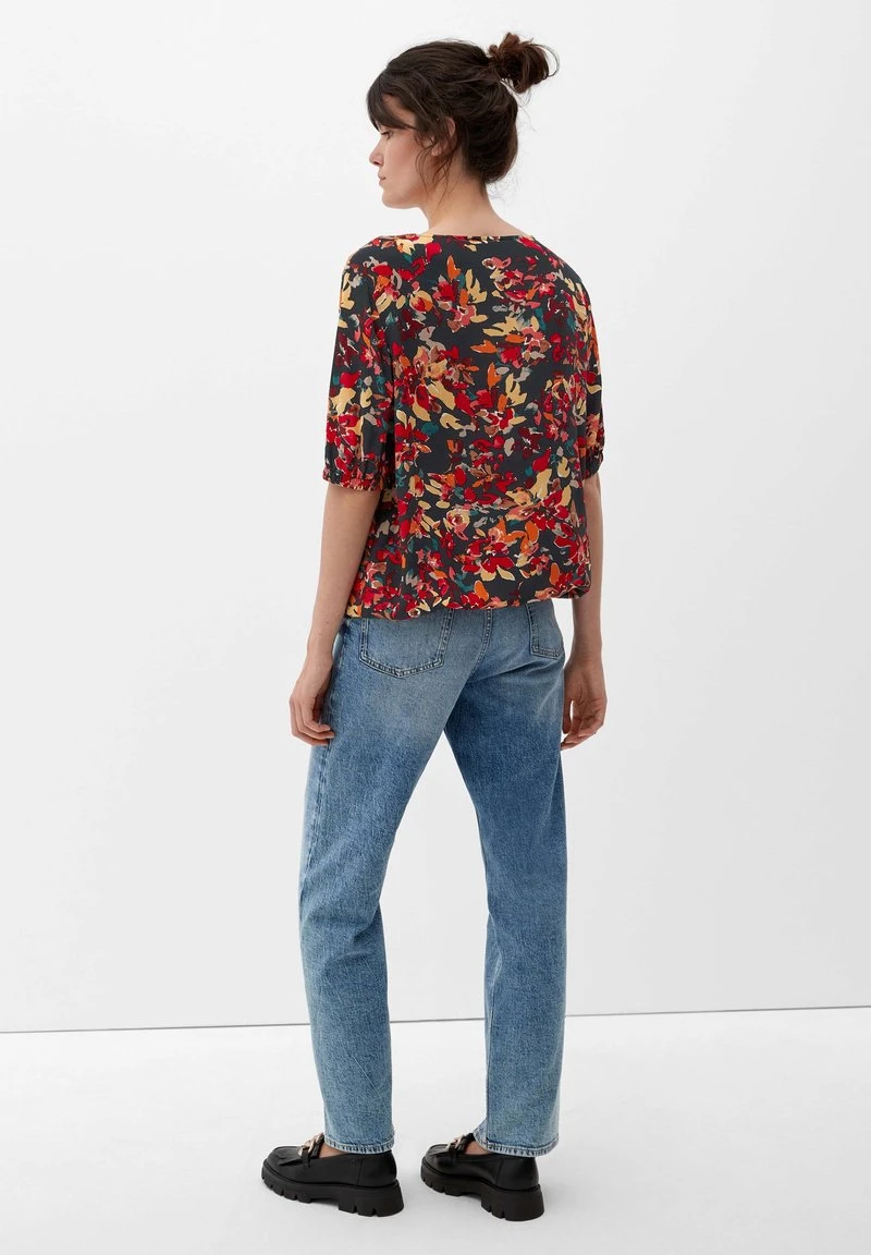 S.Oliver MIT ALLOVERMUSTER - Bluse - Navy 5 S.Oliver MIT ALLOVERMUSTER - Bluse - Navy – Bild 3